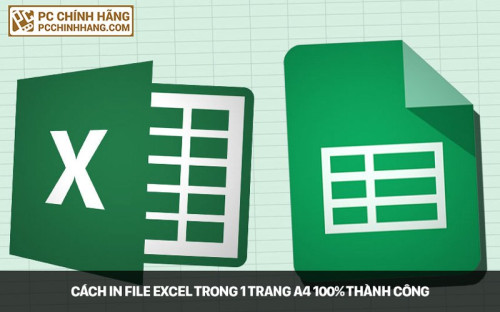 In file Excel trong 1 trang A4